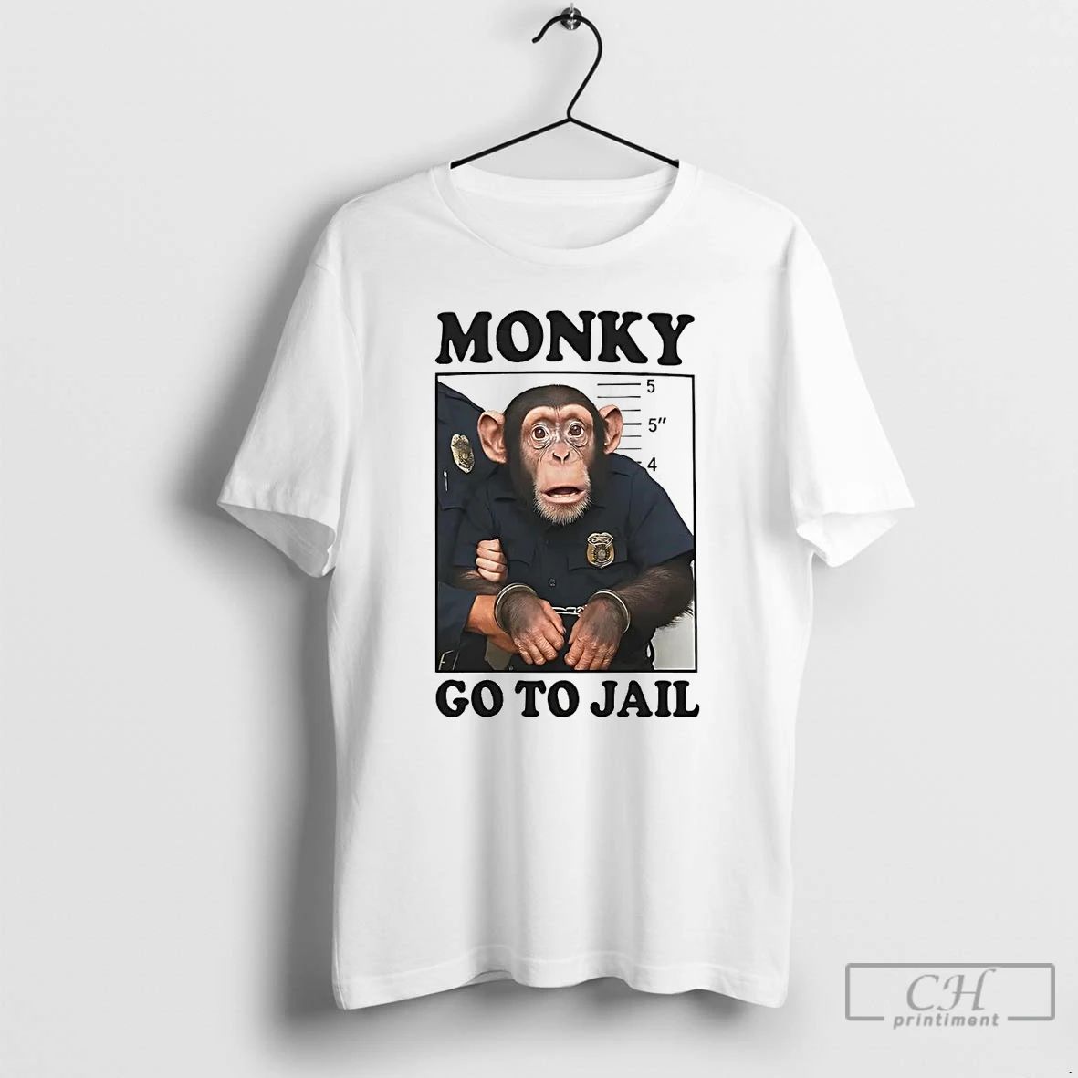 Classic Monky Go To Jail T Shirts