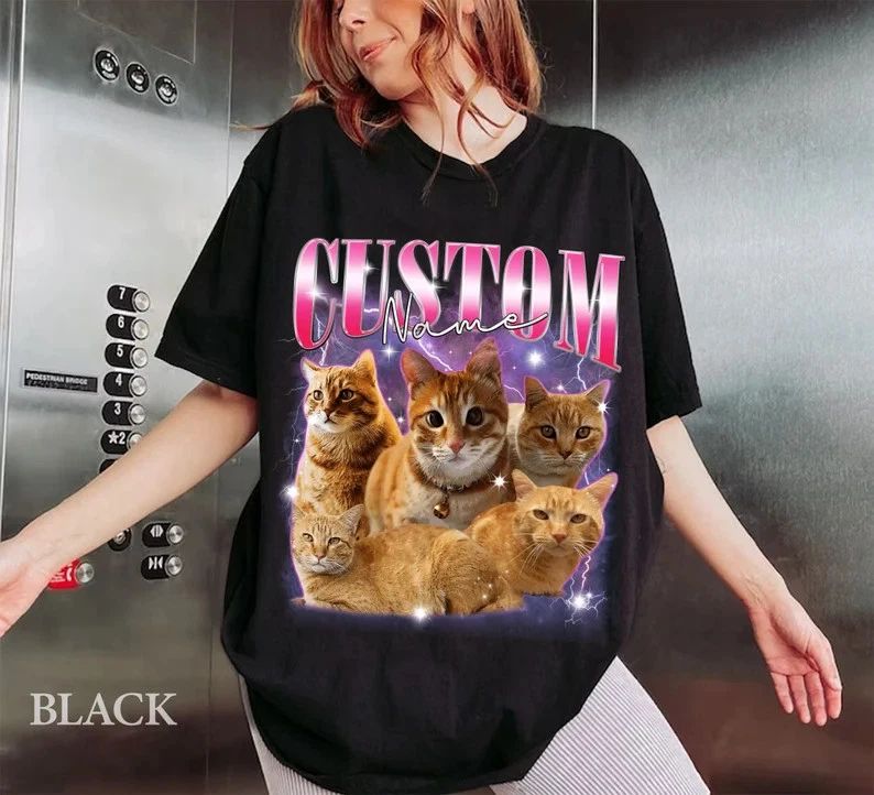 Custom Bootleg Rap Pet Comfort Tee Shirt Personalized Dog Cat Fan