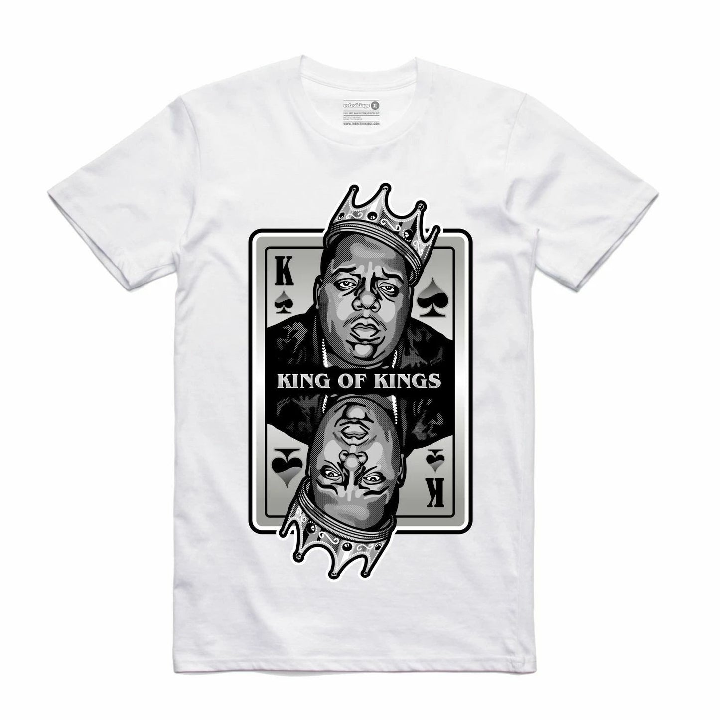 New Streetwear On Demand Notorious King Of Kings White T-Shirt SMALL-3XLARGE