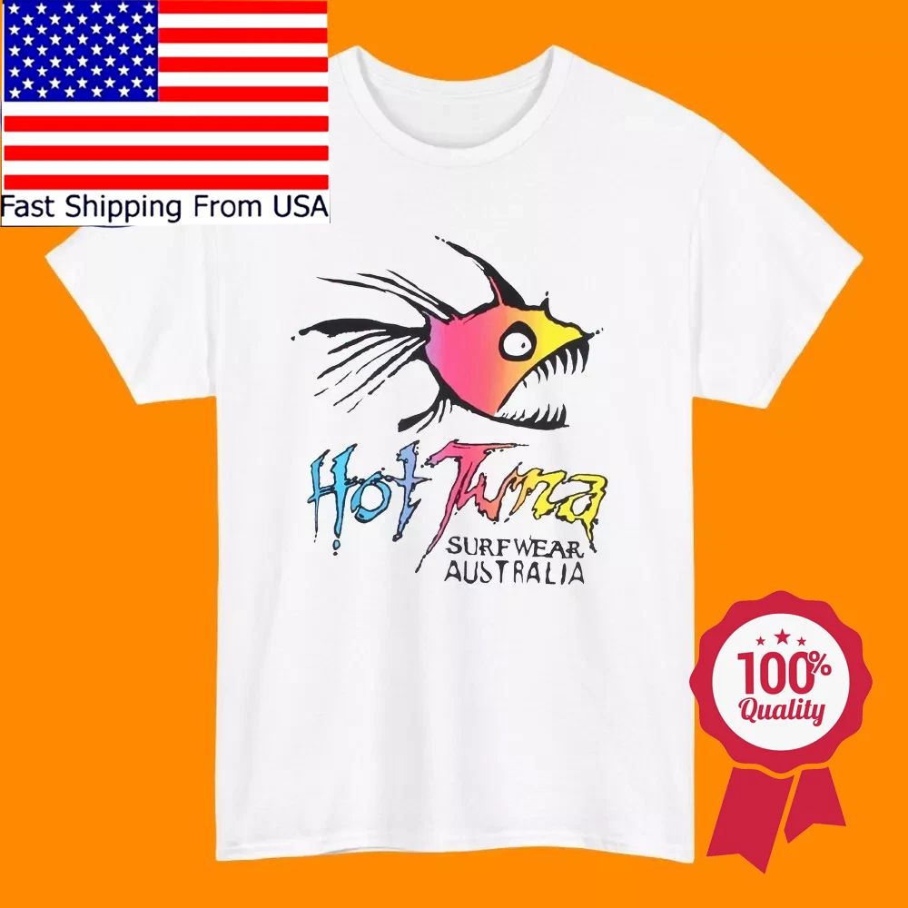 HOT TUNA Surf Wear Surfboards Men's White Size S to 5XL