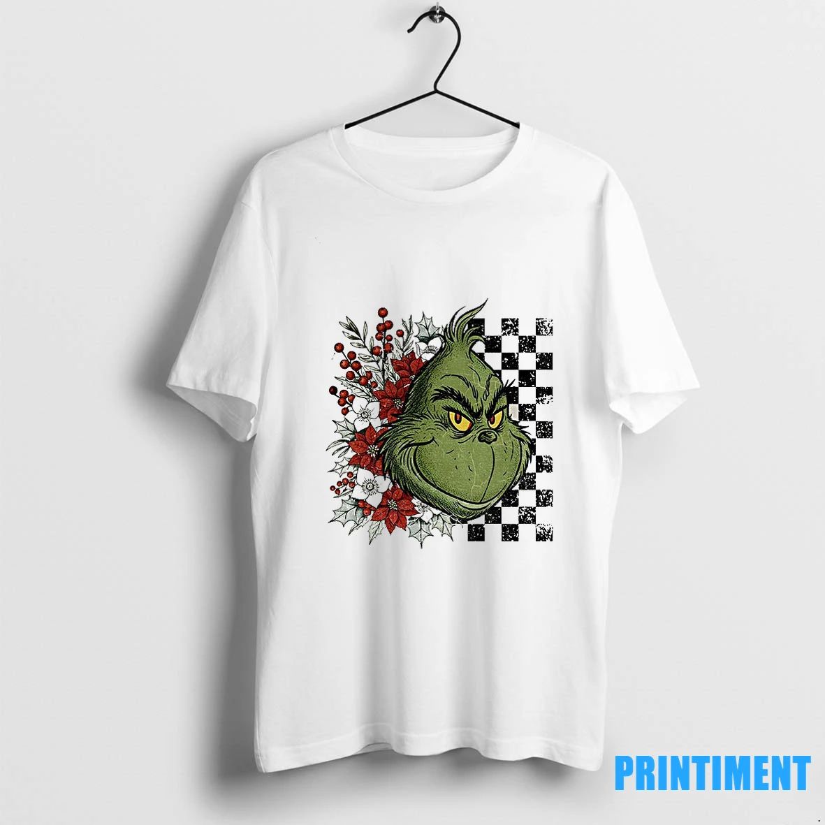 Grinch Floral Christmas Characters Merry Christmas 2025 Tshirts Sweater