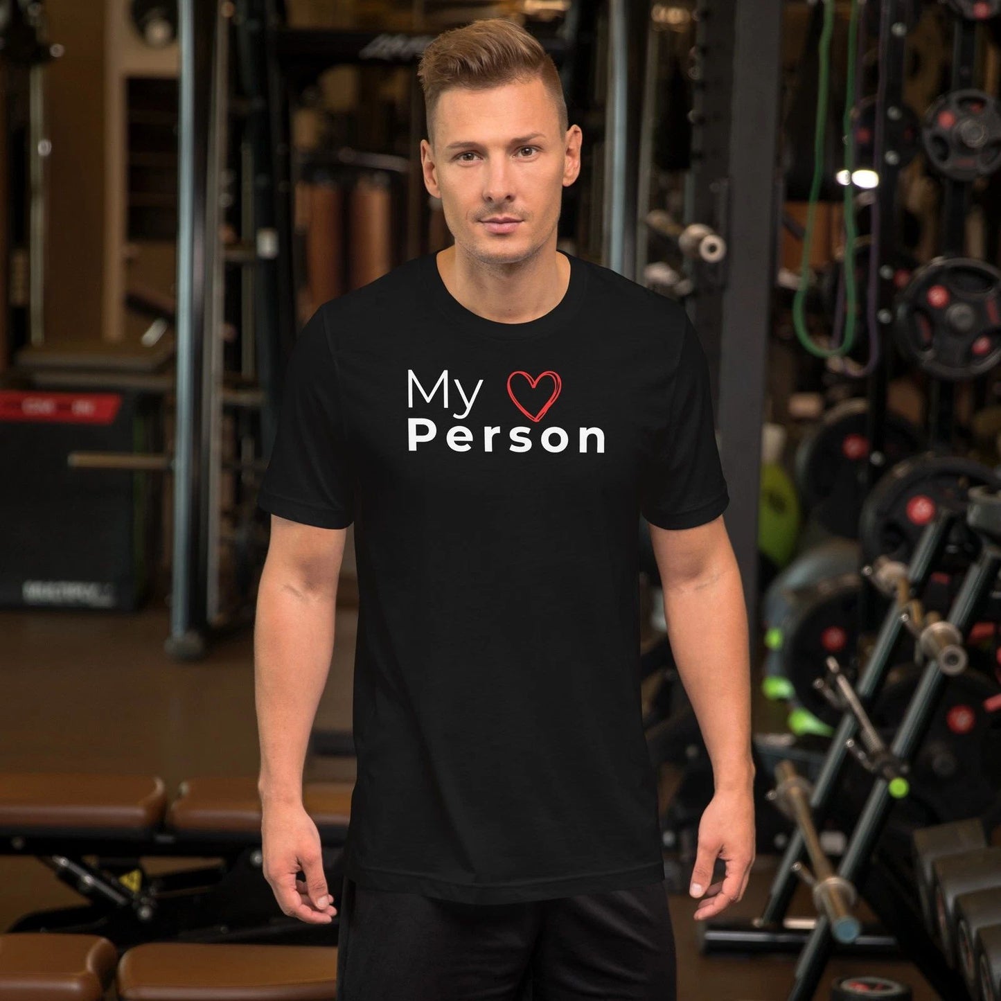 Minimal My Person T Shirt Valentines Gift Unisex Couple Shirt Simple Love Tee
