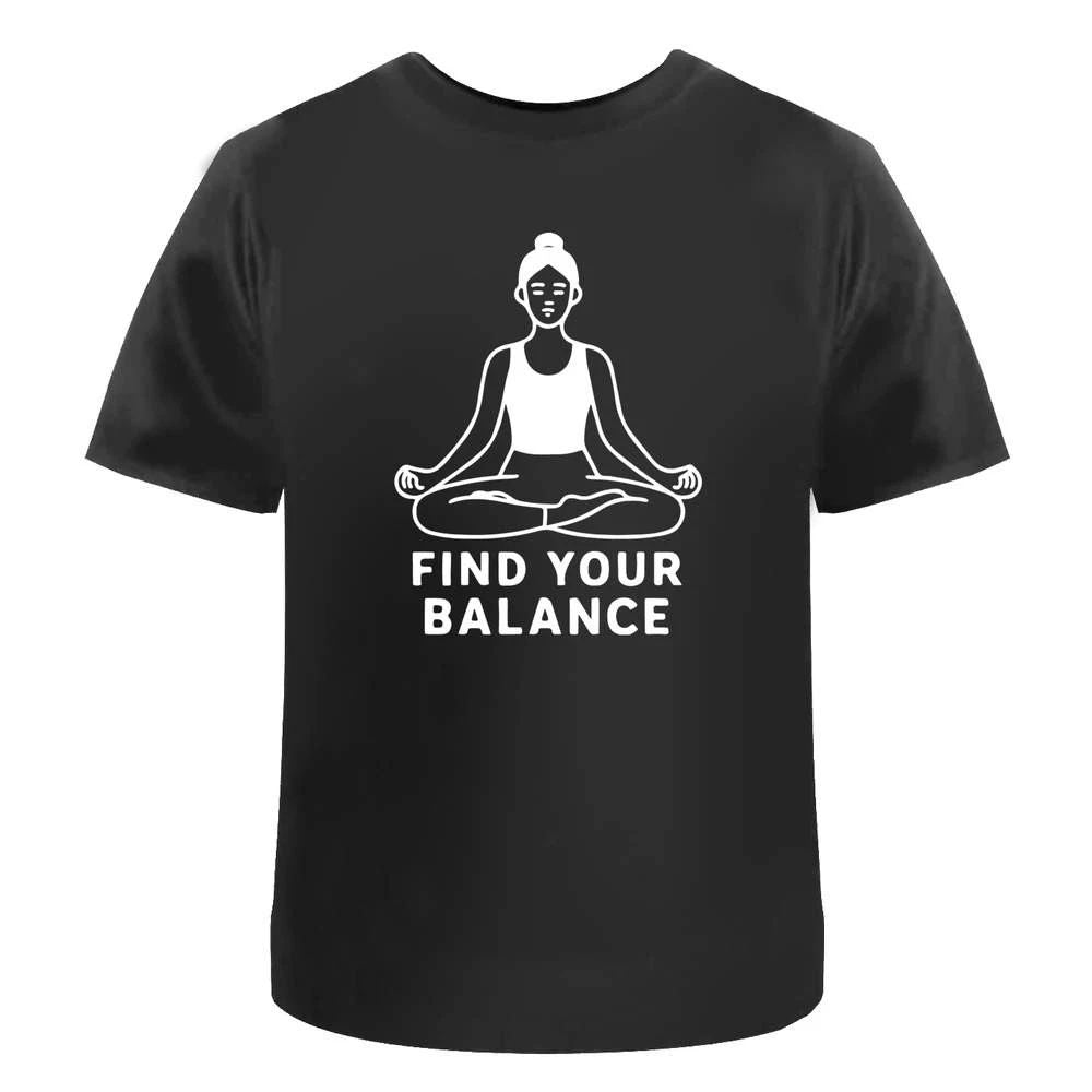 'Yoga Balance Meditation' Unisex T-Shirt - 100% Cotton (S-XXL) (TA055306)