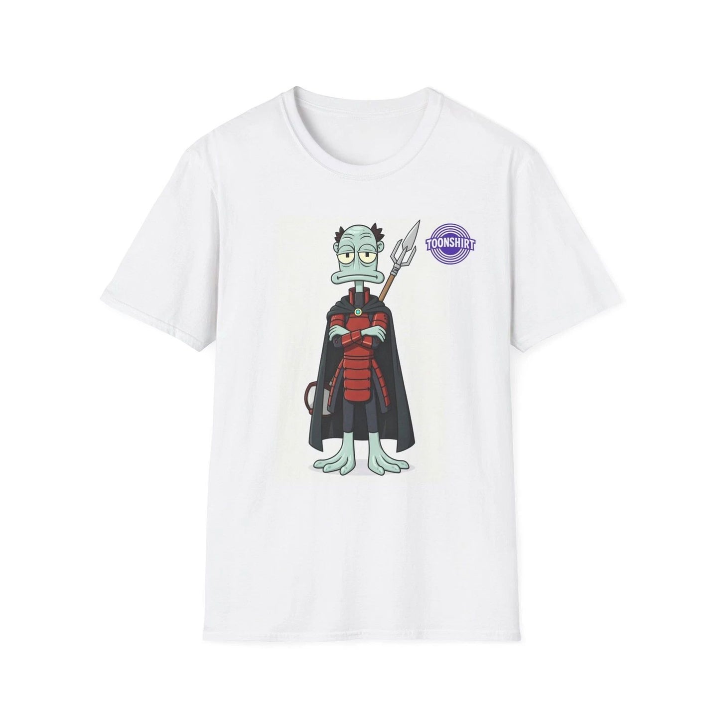 Alien Warrior Cartoon Graphic T-Shirt