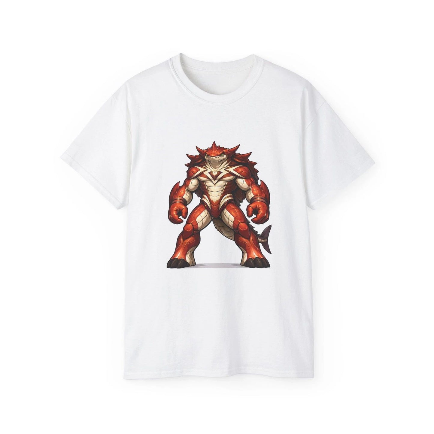 Red Armored Monster Creature T-Shirt | Fantasy Beast Graphic Tee