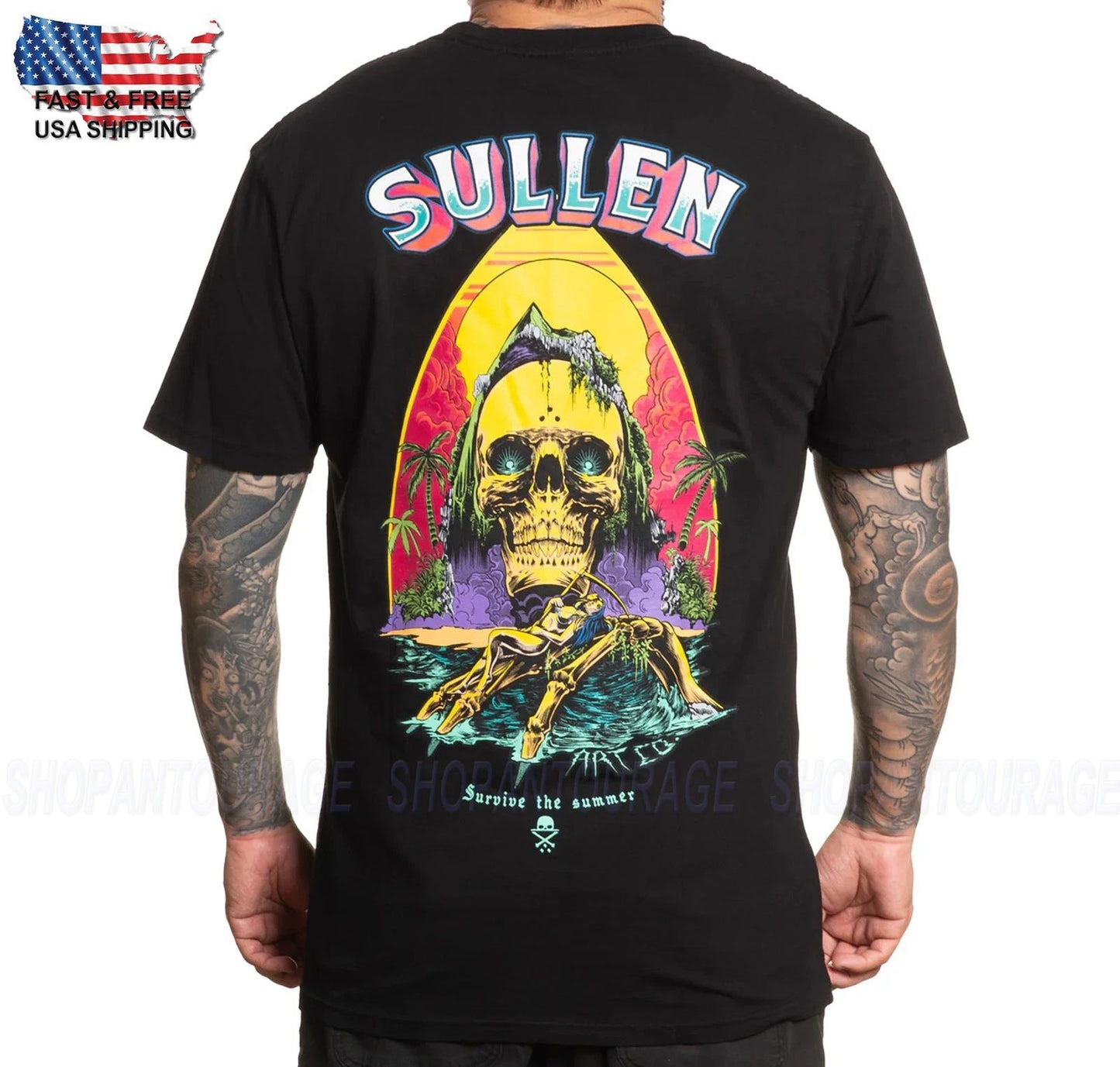 Sullen Art Collective Survival Premium Fit SCM6606 Short Sleeve T-shirt For Men