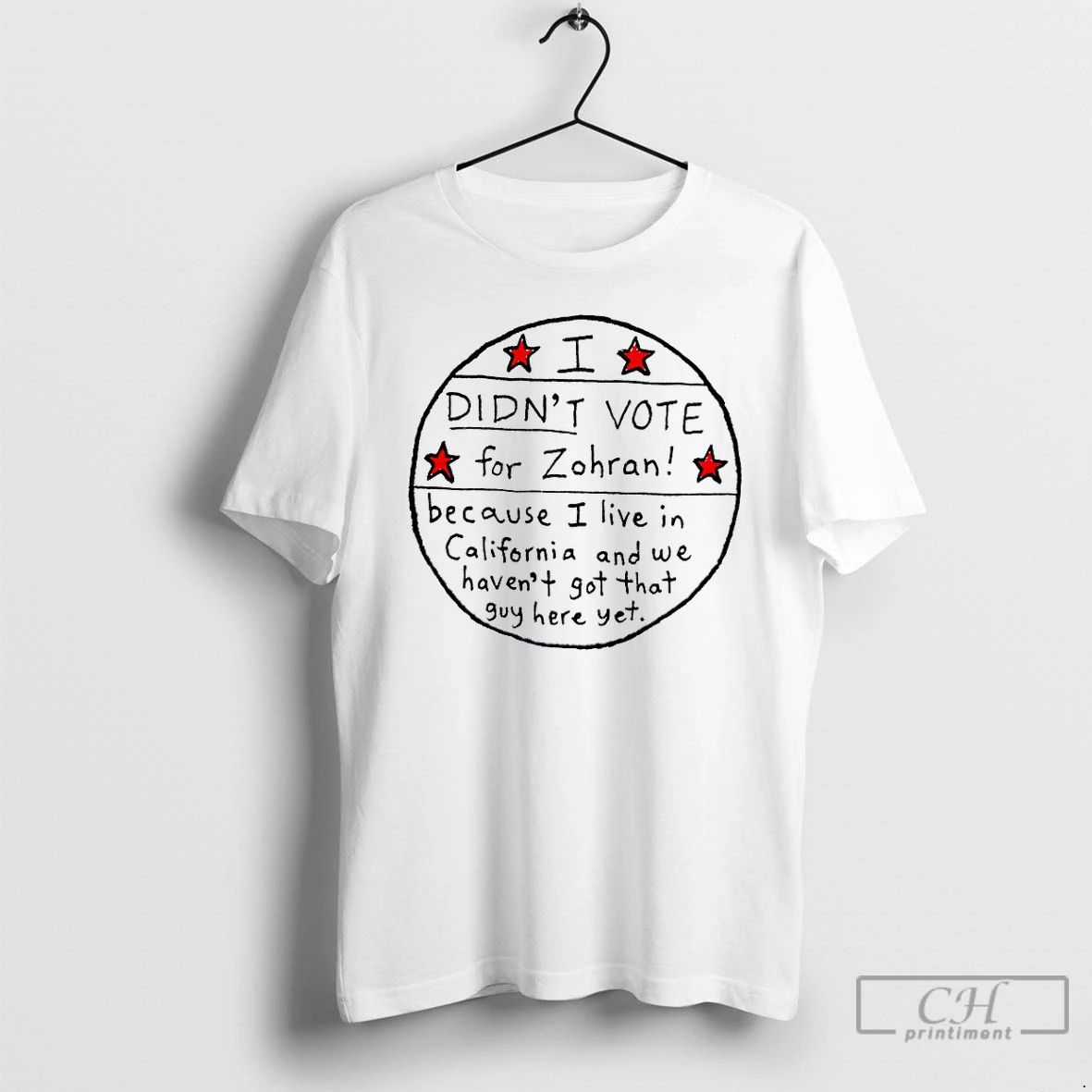 Premium I Didnt Vote For Zohran Because I Live In California T Shirts