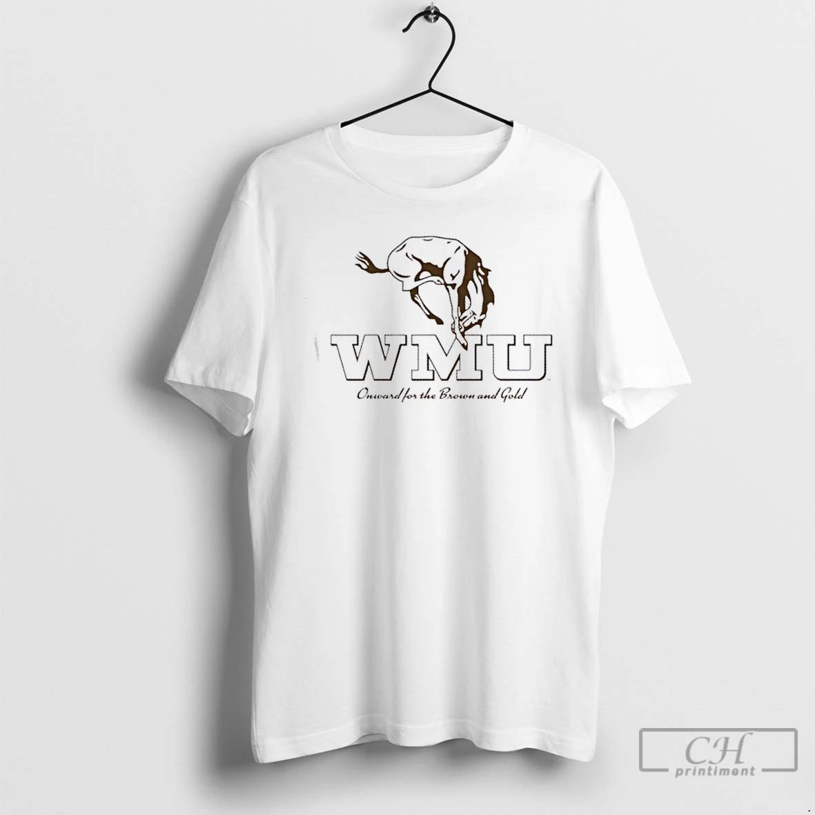 Classic Western Michigan Onward Vintage Bronco T Shirts
