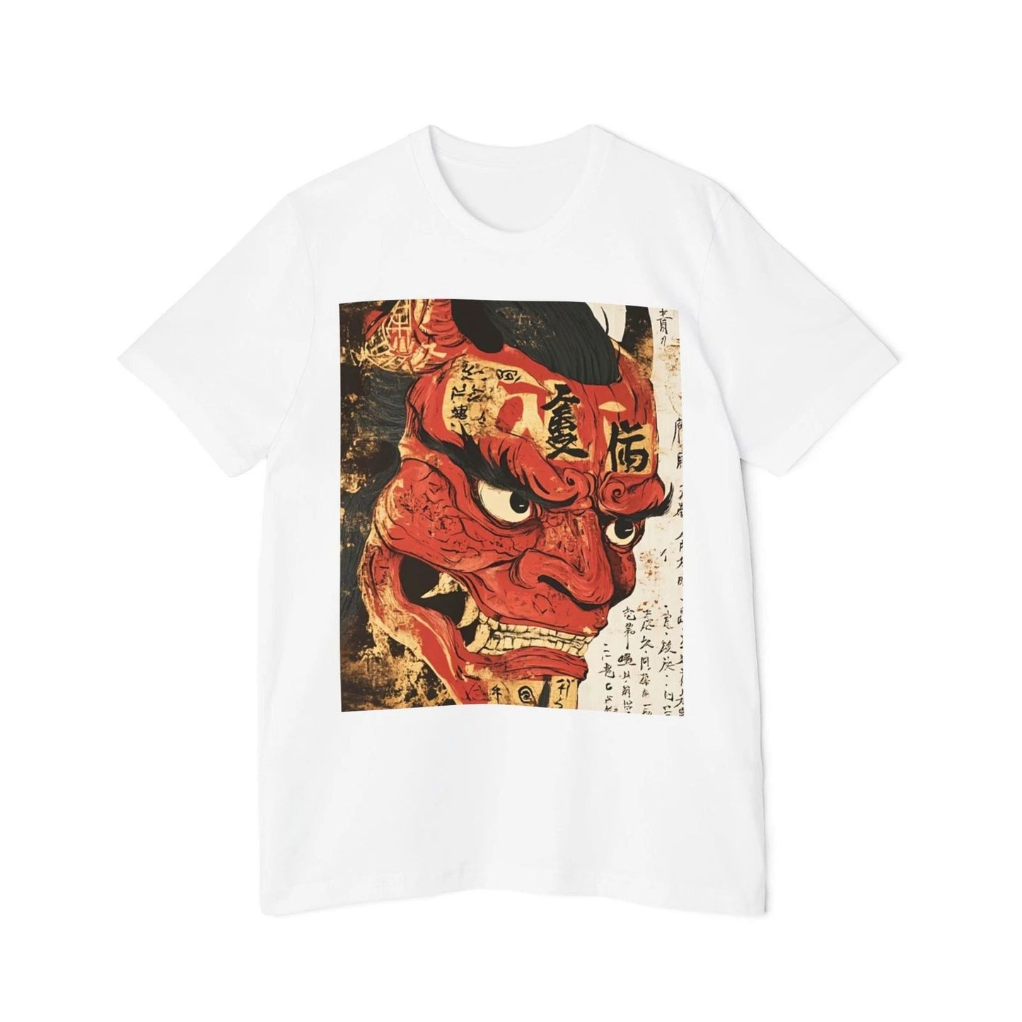 Red Oni Mask T-Shirt | Japanese Demon Print