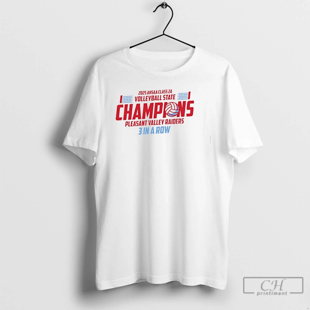 Premium Pleasant Valley Raiders 2025 Ahsaa Volleyball 2a State Champions T Shirts