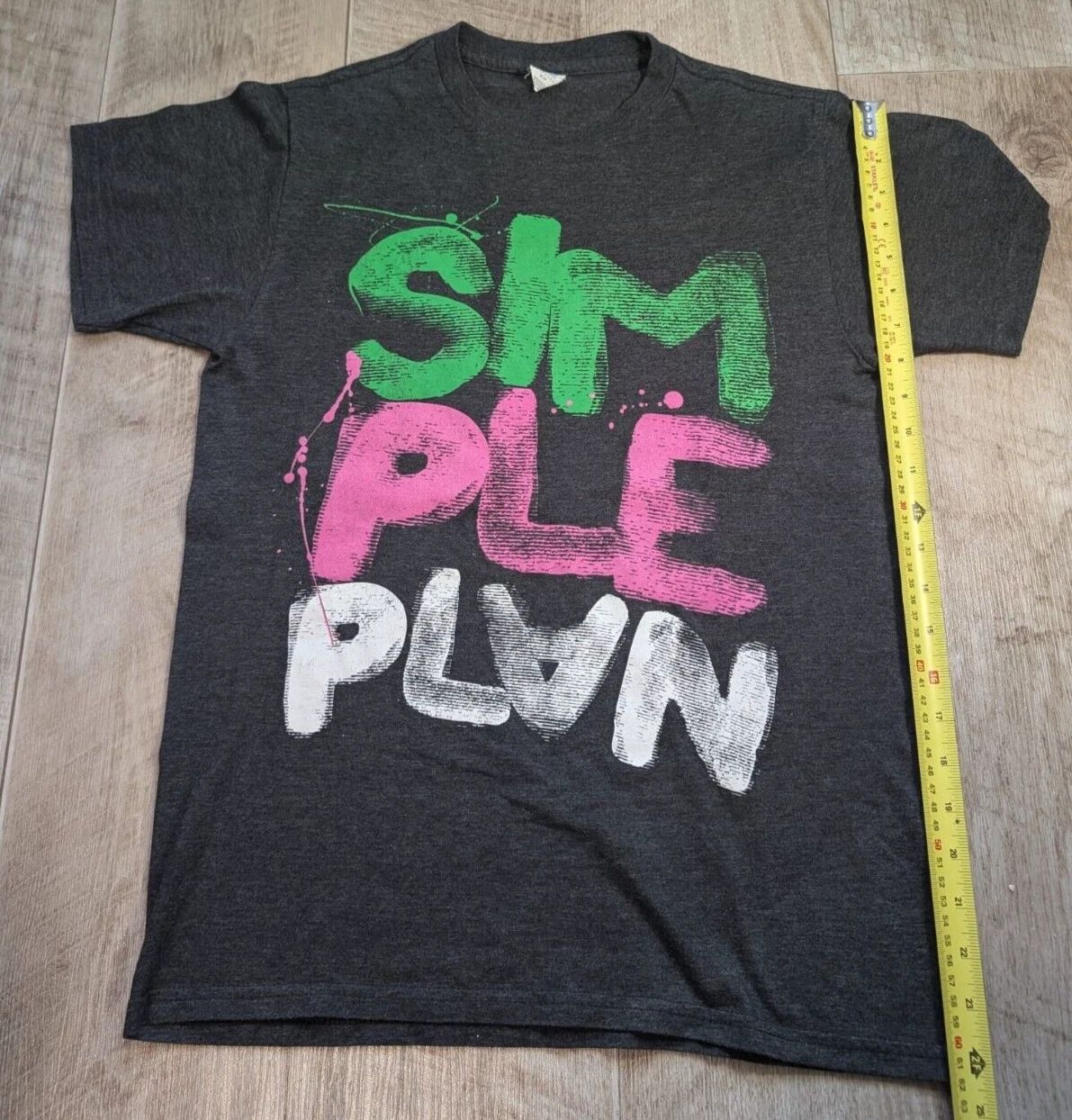 Simple Plan Short Sleeve T-Shirt Band T Punk Emo Music Tee Woman S Small