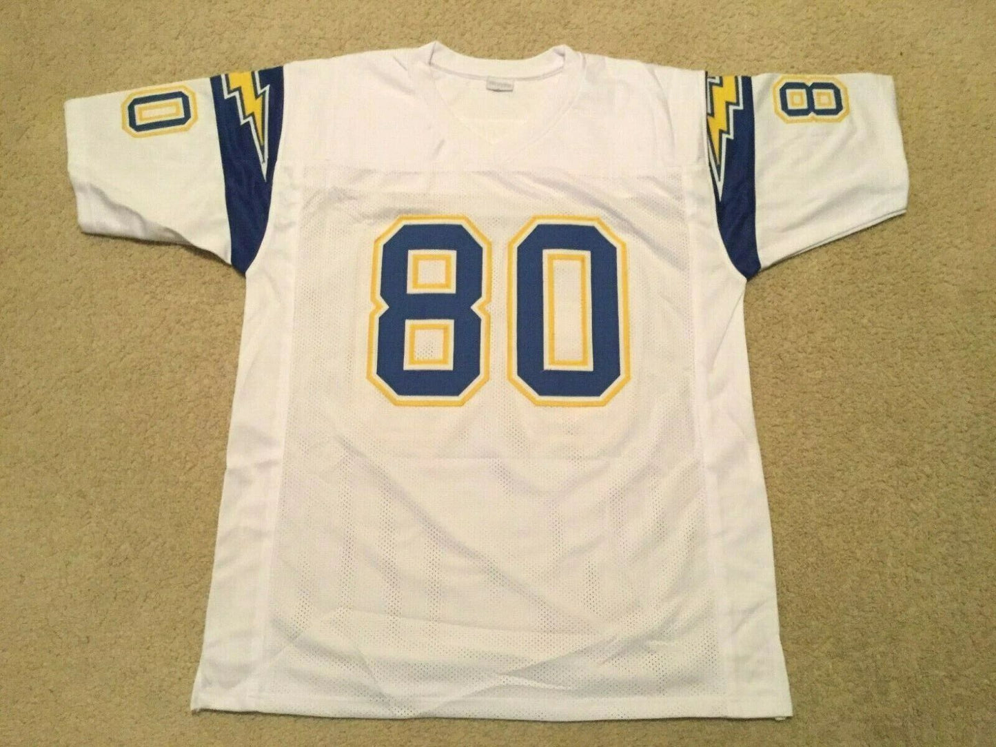 Custom Kellen Winslow White Mesh Football Jersey