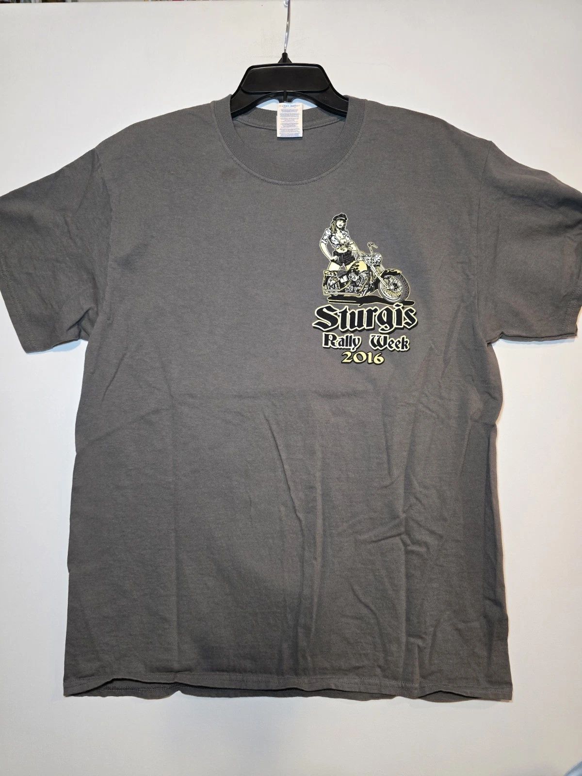 Sturgis Bike Week T Shirt Adult Size Large 2016 Black Hills South Dakota Rally