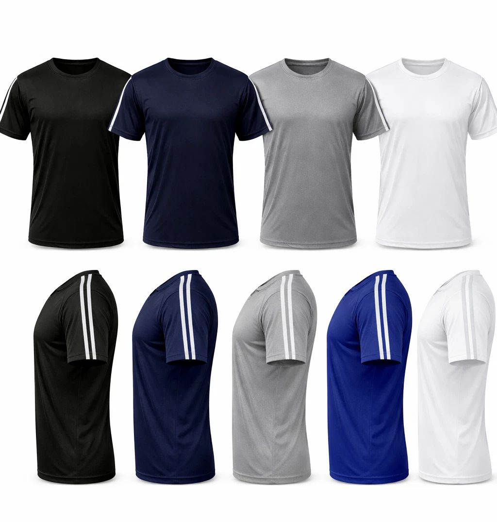 Premium Mens Sports T-shirts Dry Fit Sports Running Breathable Wicking Gym Top