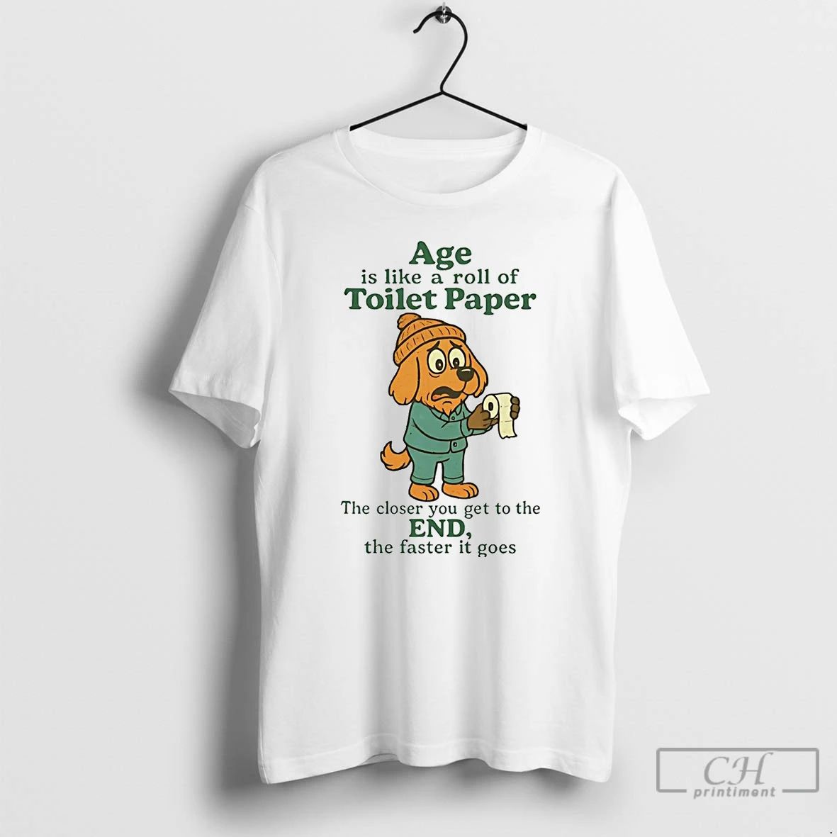 Premium Golden Retriever Age Is Like A Roll Of Toilet Paper T Shirts