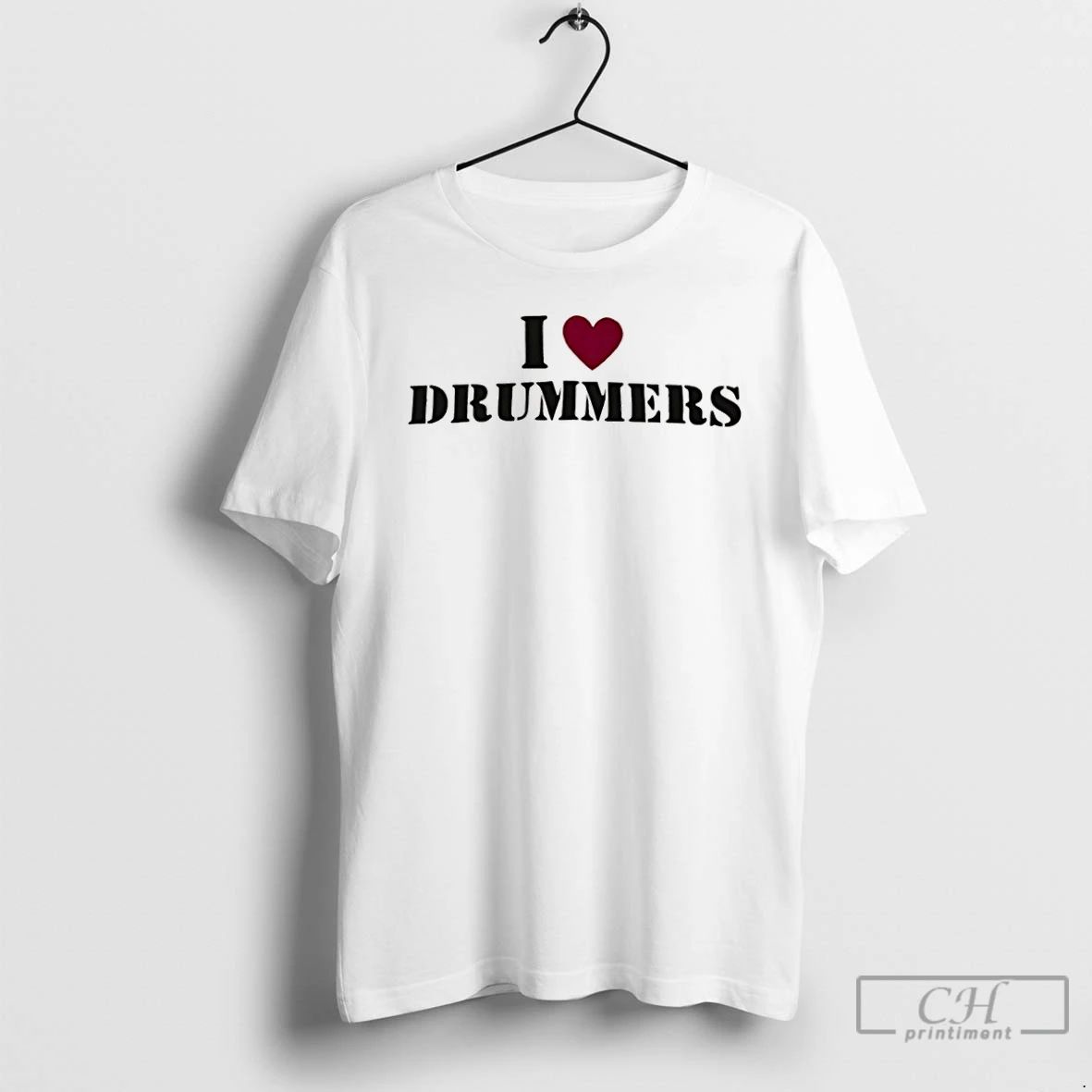 Classic I Love Drummers Heart T Shirts