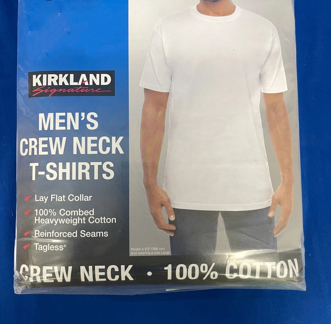 Kirkland Signature Men’s Crew Neck 6-Pack T-Shirts - Choose Color & Size - NEW