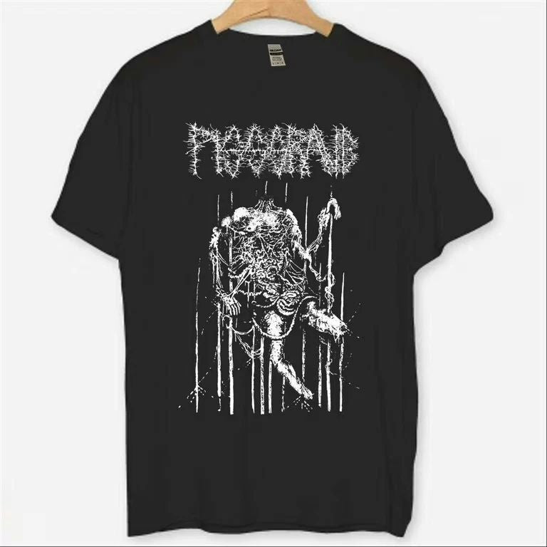 Pissgrave Music Band Black Cotton T Shirt Full Size S-5XL