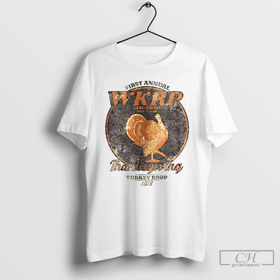 Classic First Annual Wkrp Thanksgiving Day Turkey Drop 1978 Retro T Shirts