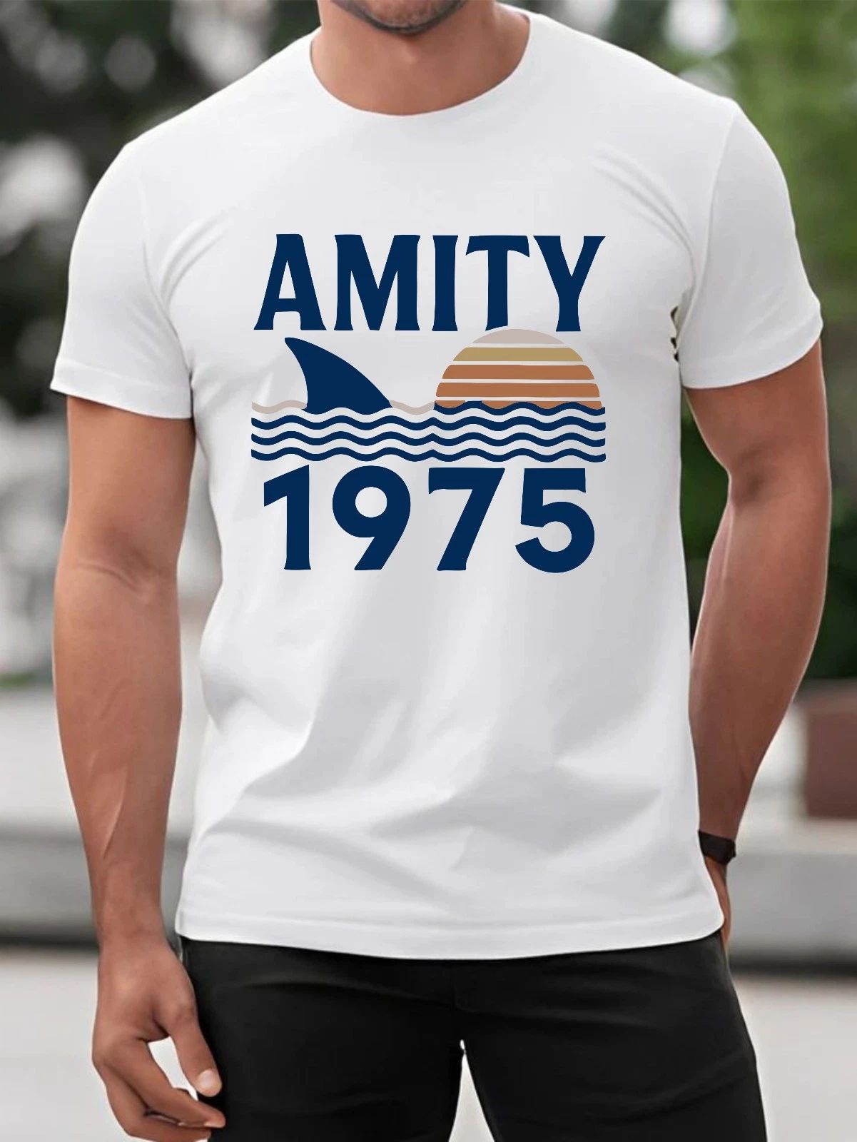 Amity 1975 T-Shirt, Shark Week Shirt, Retro Beach Thriller Tee, Unisex Tee Top