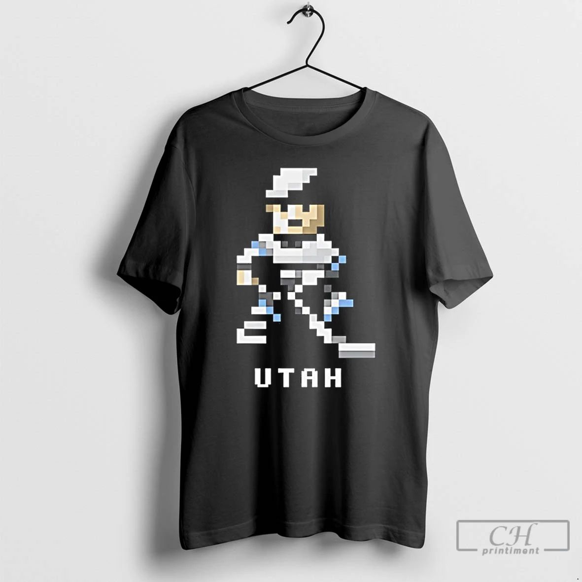 Classic Utah Mammoth Hockey 8 Bit Retro Baller T Shirts