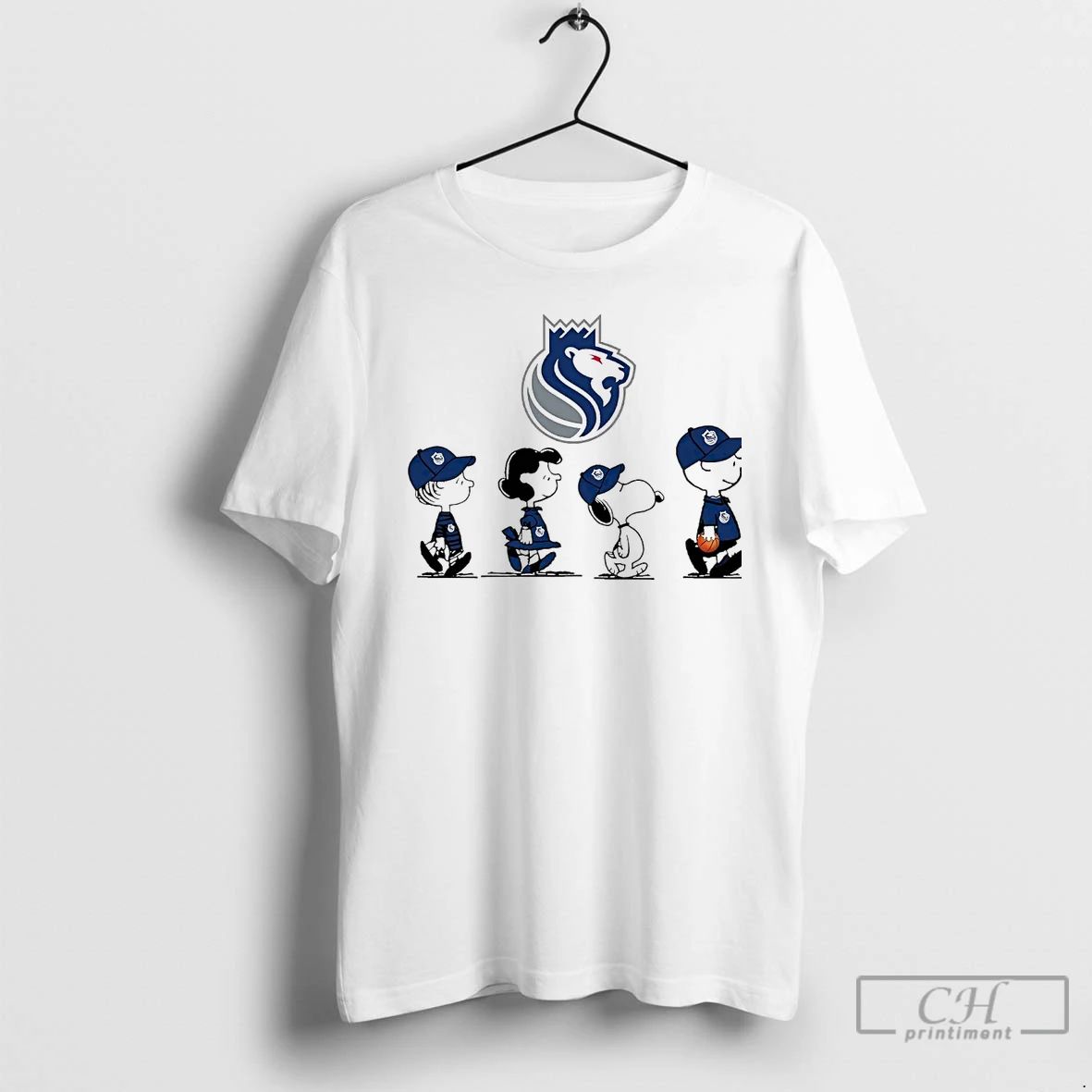 Classic Peanuts Characters Sacramento Kings T Shirts