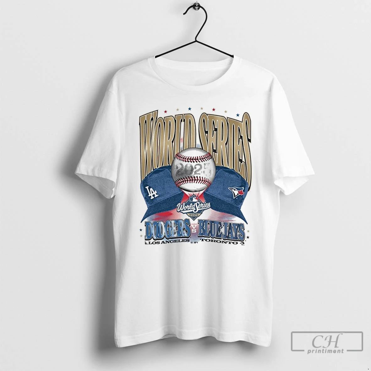 Classic Los Angeles Dodgers Vs Toronto Blue Jays 2025 World Series Participant Dueling Caps