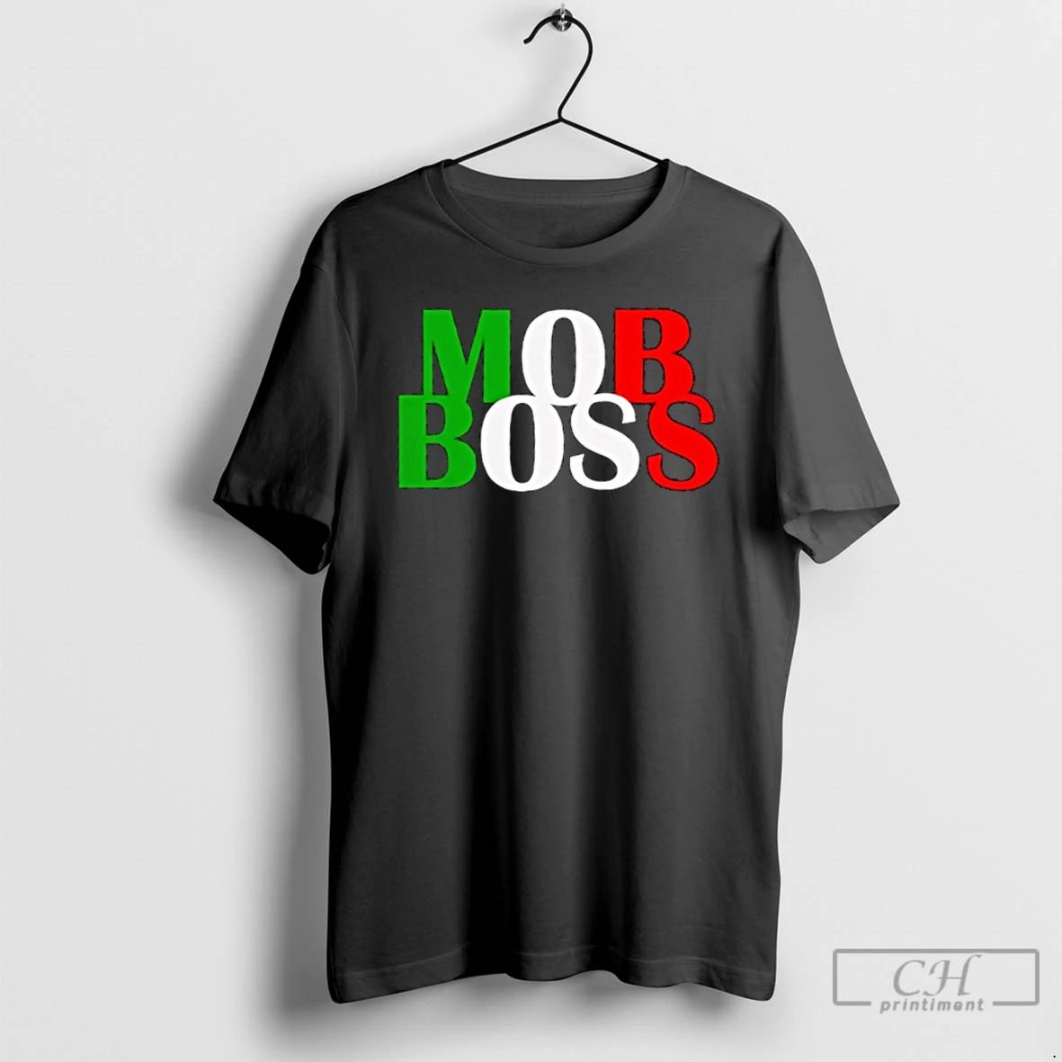 Classic Mob Boss Italian Flag 1920s Costume Mafia Party T Shirts