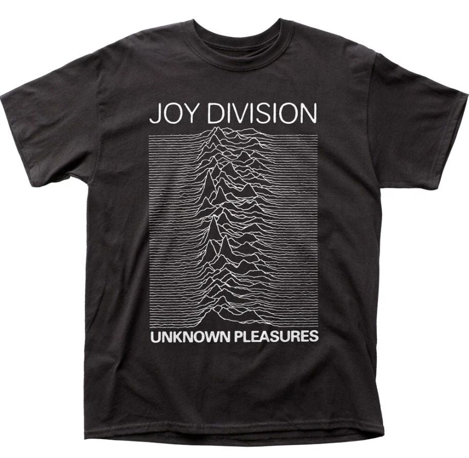 Joy Division Unknown Pleasures T Shirt Mens Rock Band Tee Classic Music Black