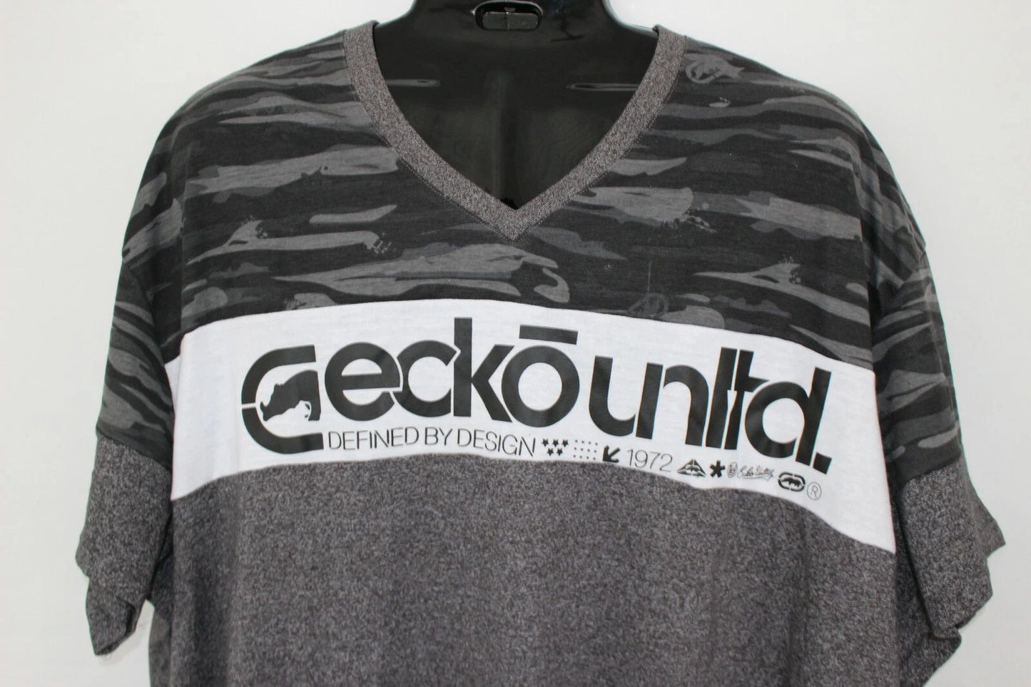 ECKO UNLTD S/S MULTI-COLOR V-NECK T-SHIRT SZ:3XL 3X XXXL NWT