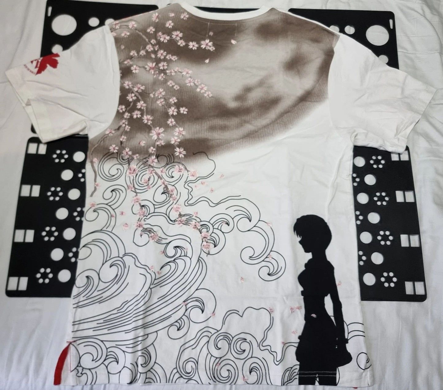 Evangelion x Nishiki Collaboration Short Sleeve Embroidered T-shirt