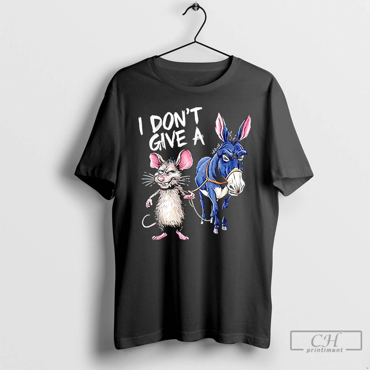 Premium I Dont Give A Rats Ass Mouse And Donkey T Shirts