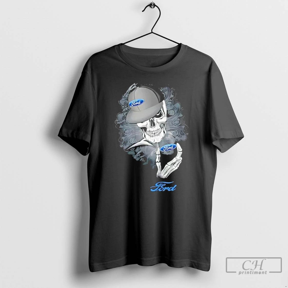 Classic Skeleton X Ford Graphic T Shirts