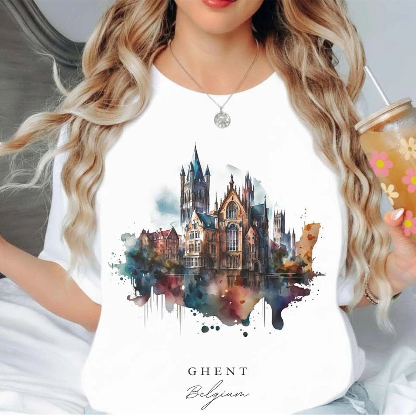 Ghent Belgium Unisex Shirt Travel Gift Belgium Trip Lover Souvenir Tee