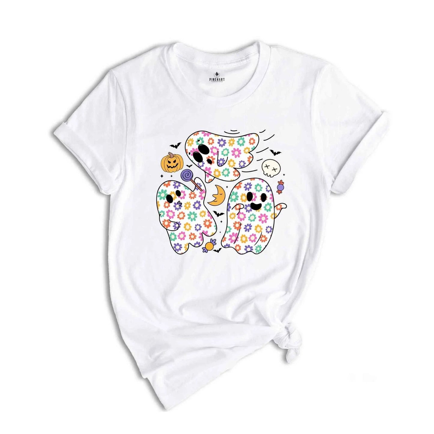 Cute Ghost Shirt, Spooky Season Shirt, Halloween Party Shirt, Pumpkin Shirt, Hal