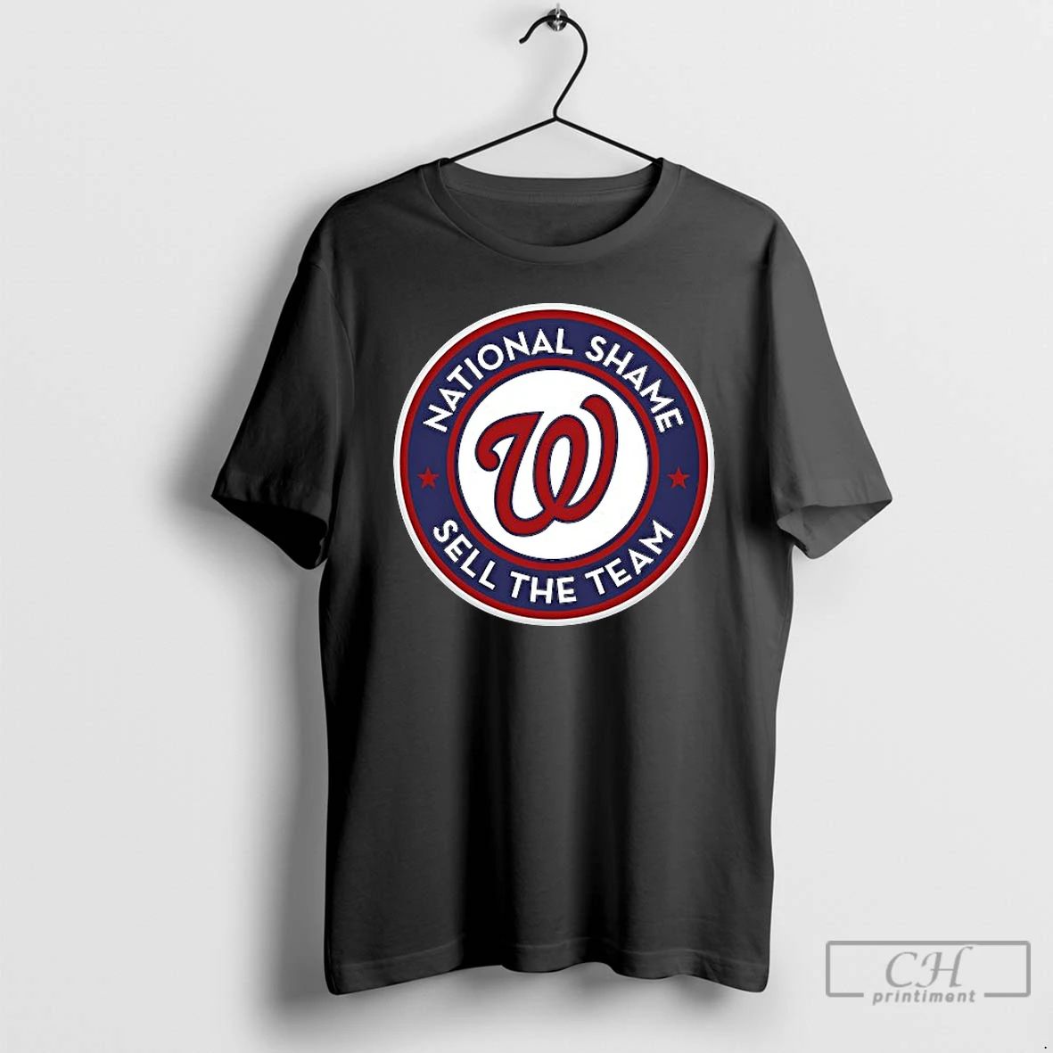 Classic National Shame Sell The Team Washington Nationals Baseball Logo T Shirts Hoodie Longsleeve