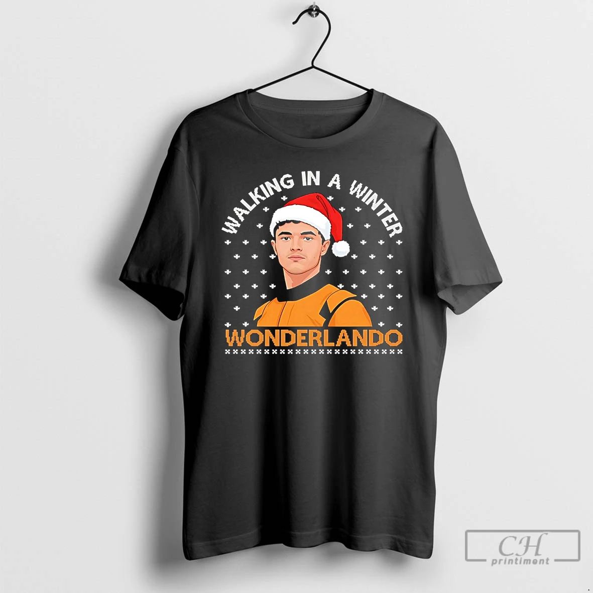 Premium Lando Norris Walking In A Winter Wonderlando Christmas T Shirts