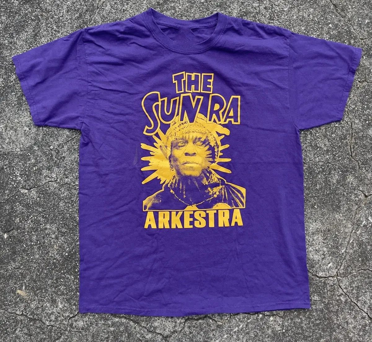 Retro Sun Ra SPACE IS THE PLACE Heavy Cotton Purple S-5XL T Shirt BL642