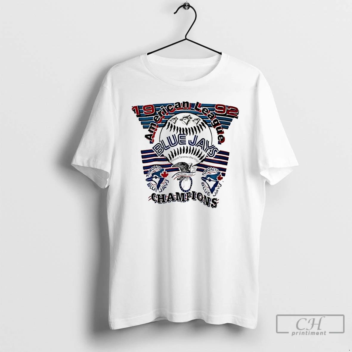 Classic Toronto Blue Jays American League Champions 1992 Vintage T Shirts