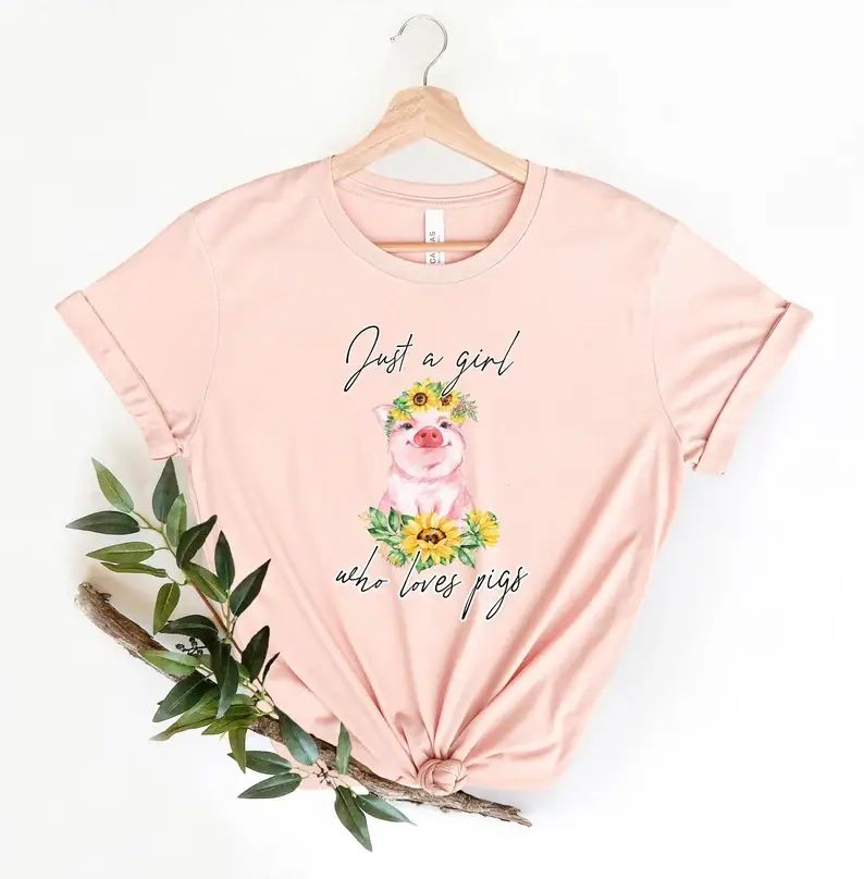 Just A Girl Who Loves Pigs T-Shirt
