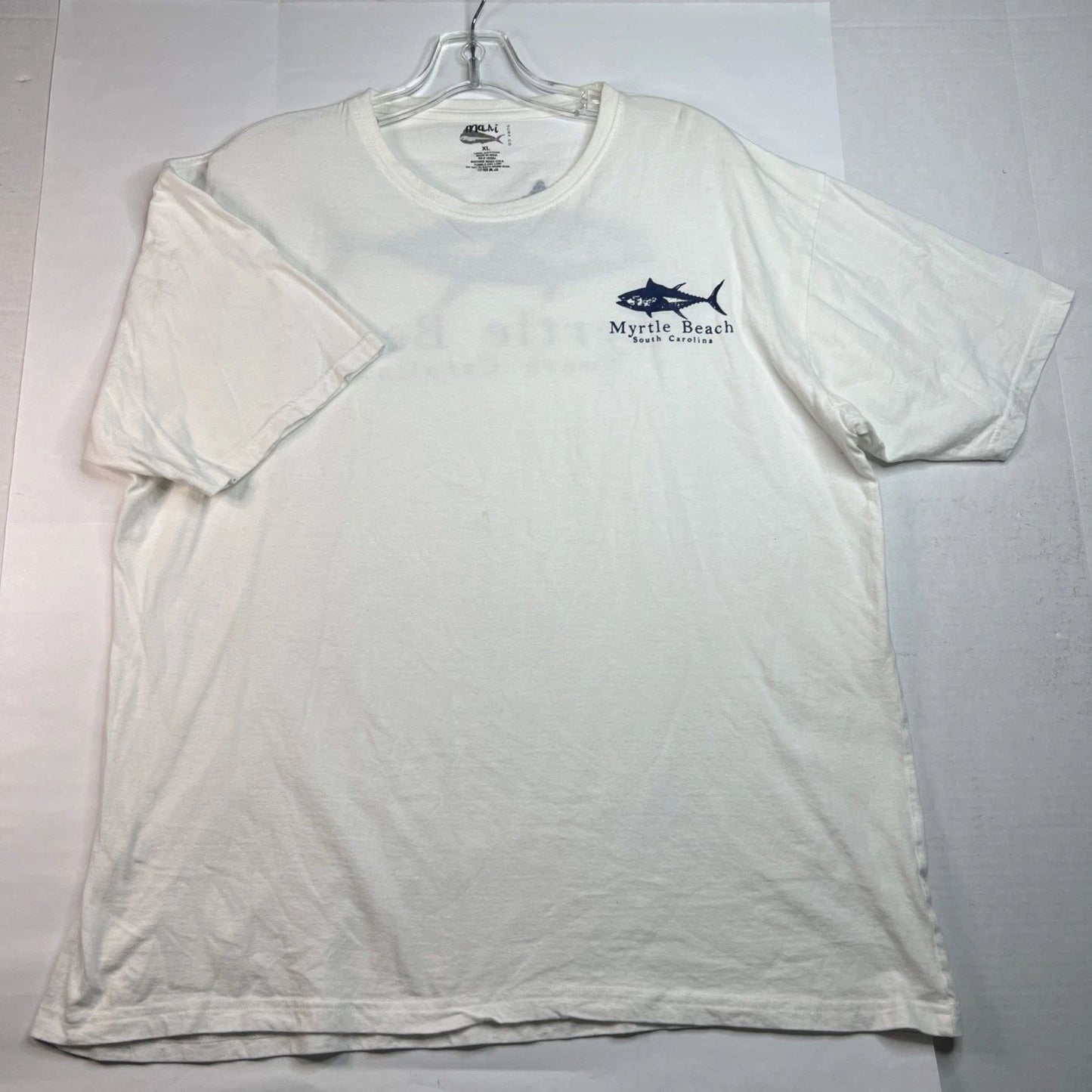 Myrtle Beach South Carolina White Cotton Shirt Men's Sz XL By Mahi Surf Co