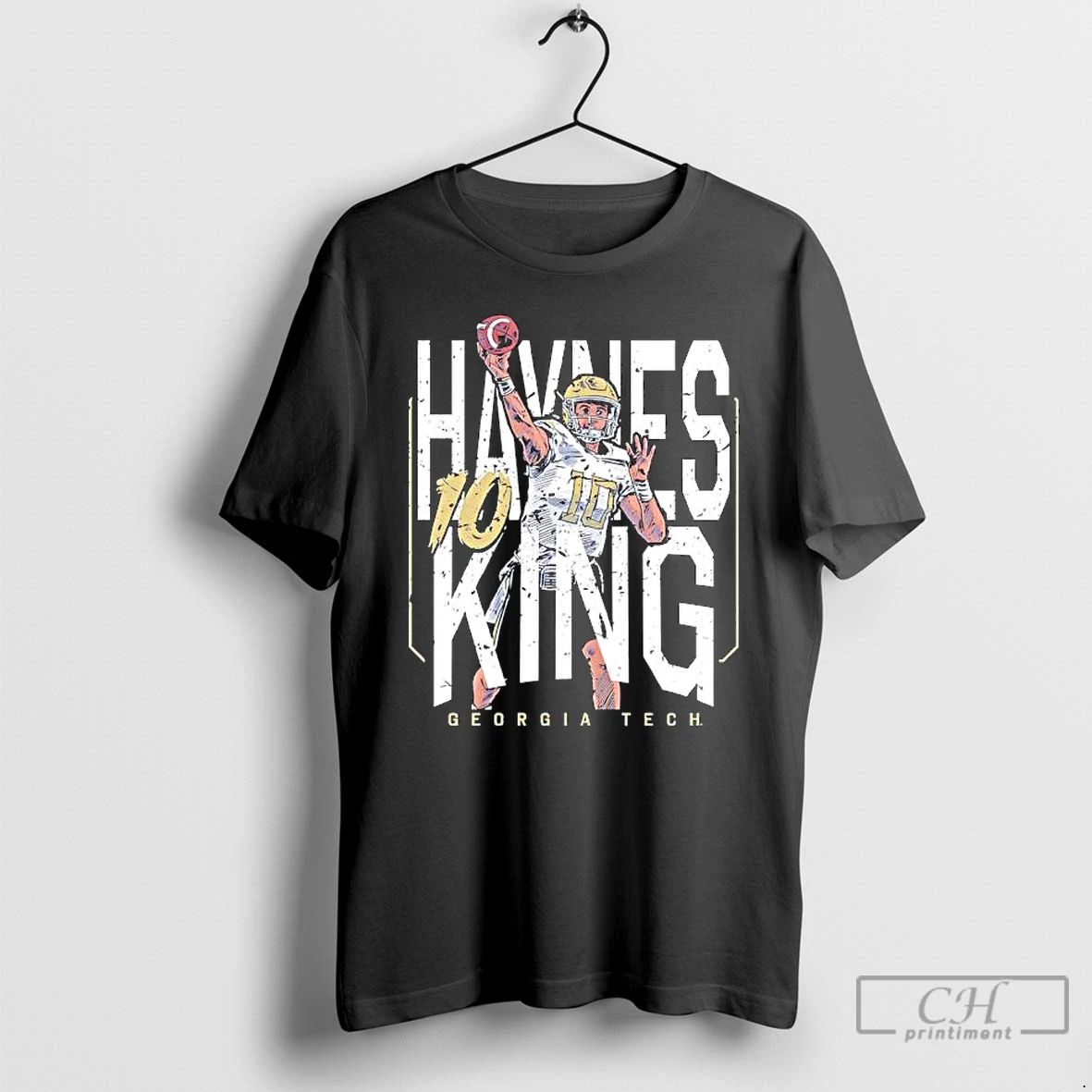 Premium Georgia Tech 10 Haynes King Football Breakthrough T Shirts