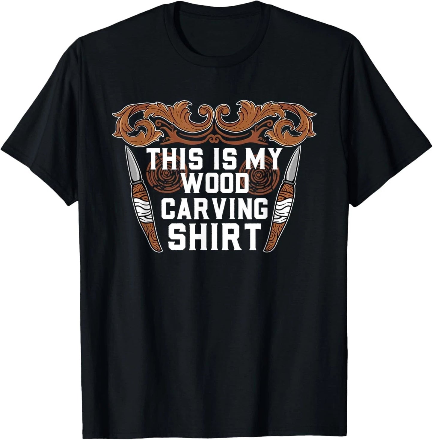 Fun Carver Whittling Carpenter Humor This Is My Wood Carving T-Shirt