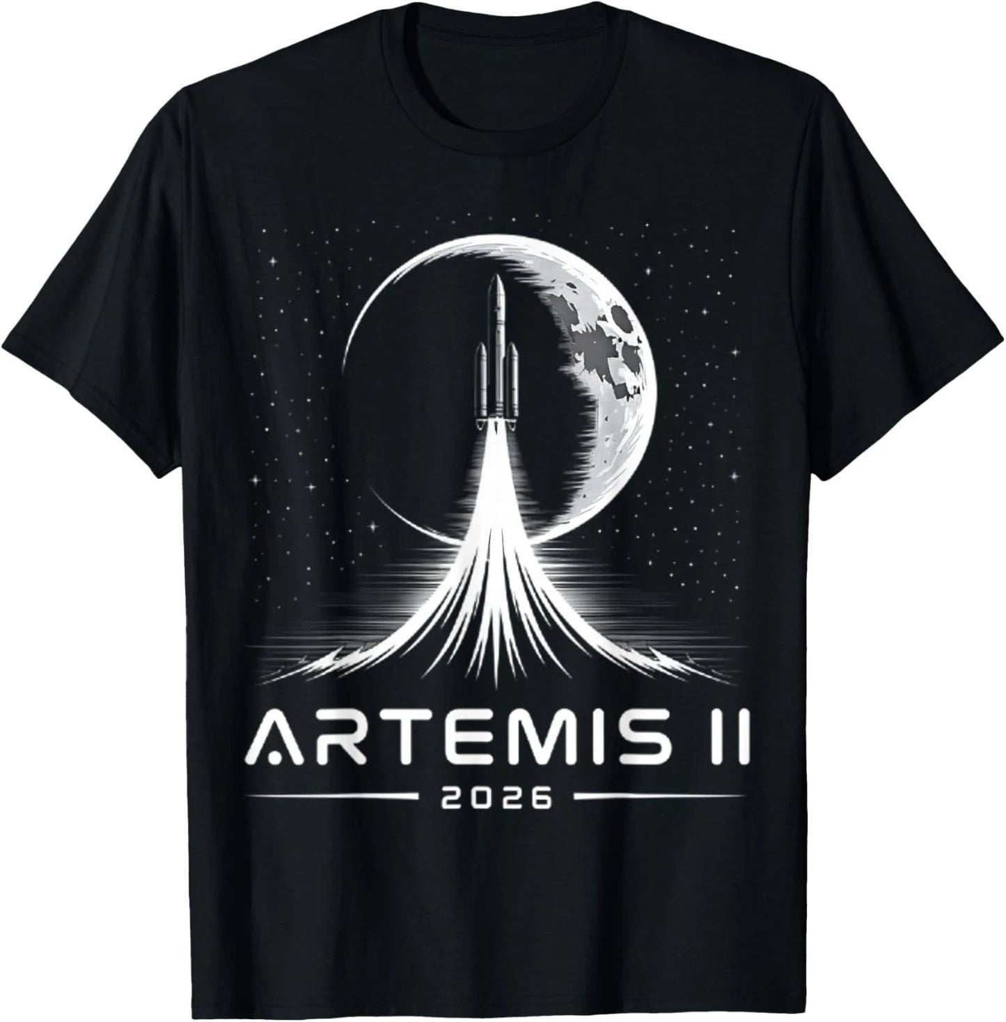 HOT NEW ITEM! NASA Artemis II 2026 Rocket Launch Moon Space Graphic T-Shirt