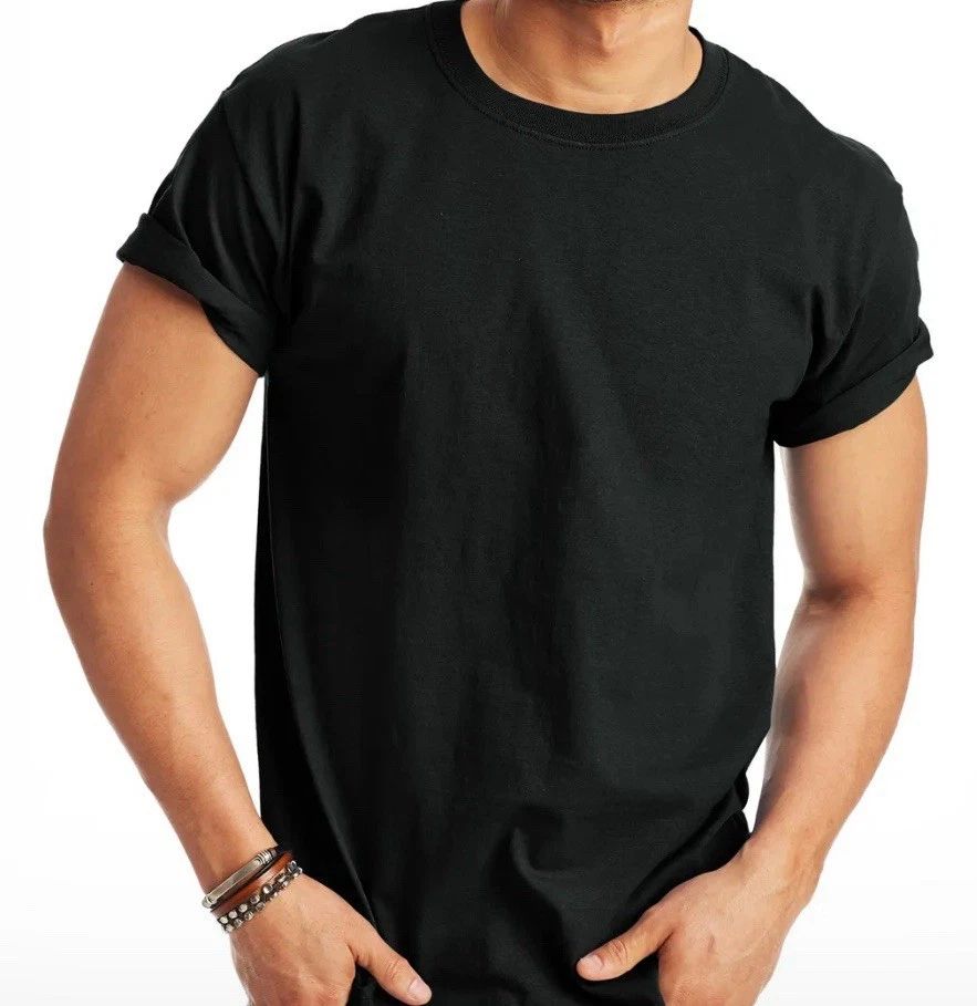 Hanes Men’s SS Crew Tee Black 2XL