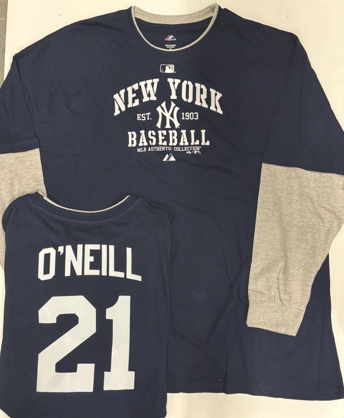 Paul O'neill Mens 4x Yankees Long Sleeve Shirt MLB New