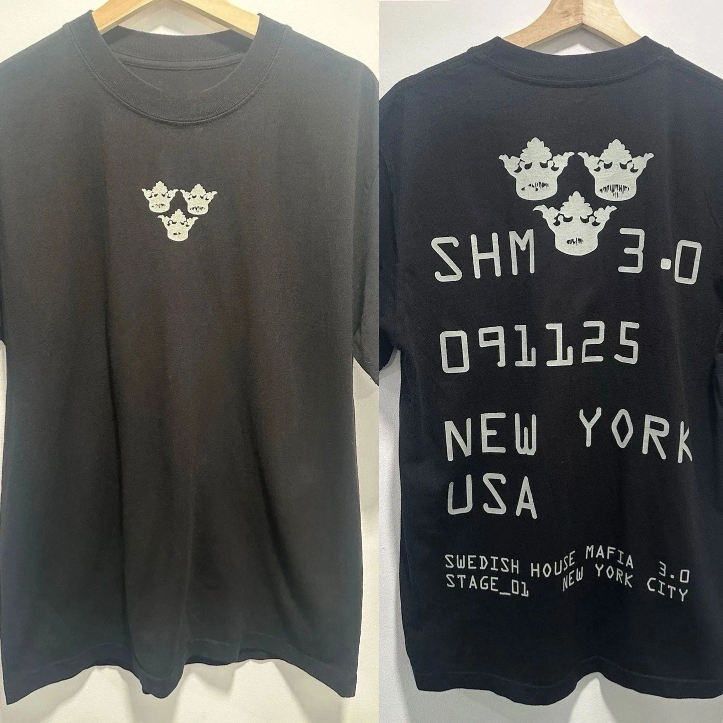 Swedish House Mafia 3.0 091125 NYC 2025 Tour T SHIRT REPRINT 2 Sided
