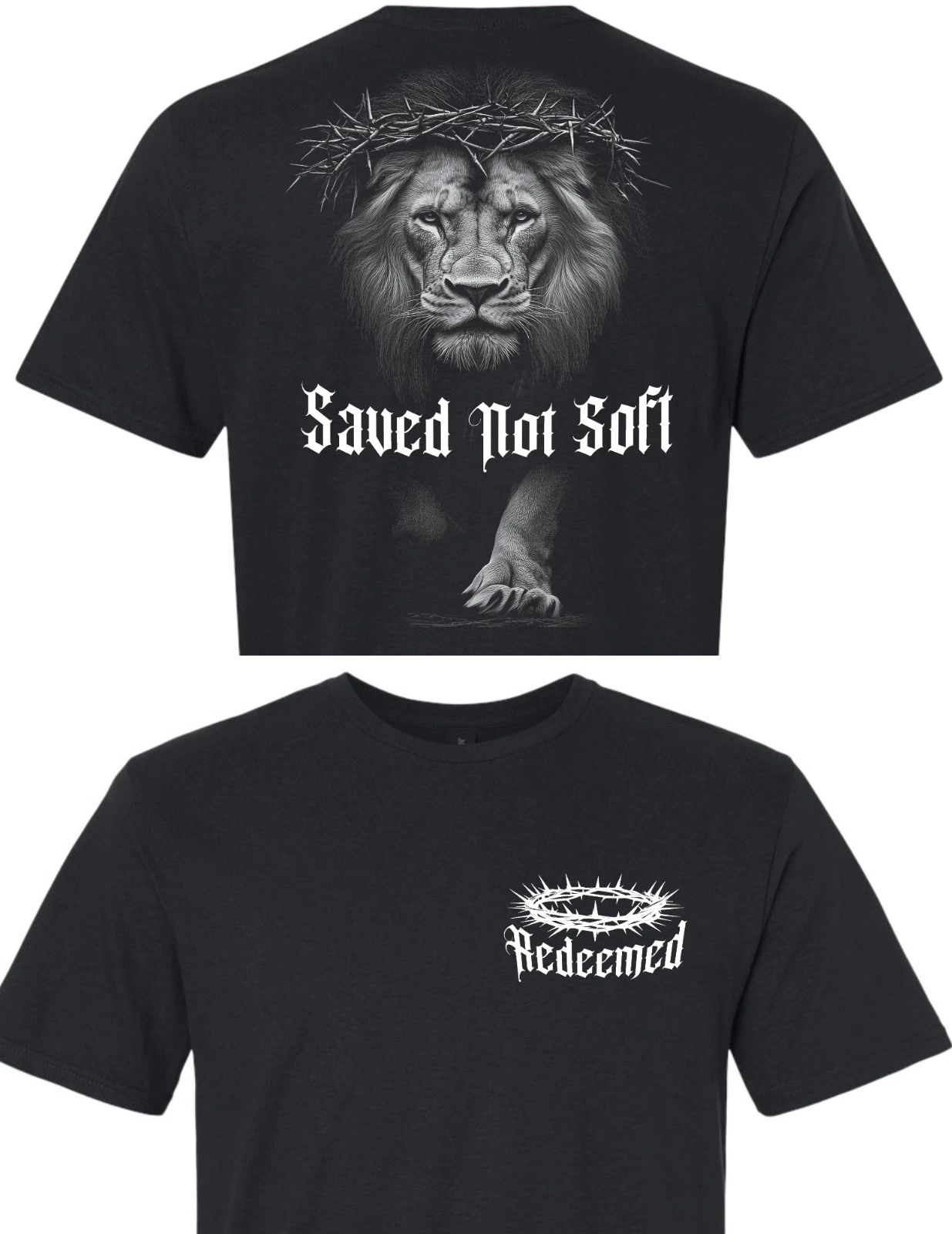 REDEEMED SAVED NOT SOFT religious shirt God faith hope charity soft tshirt
