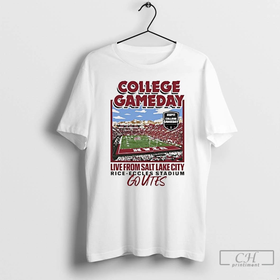 Classic Utah Utes 2025 College Gameday Live From Salt Lake City T Shirts