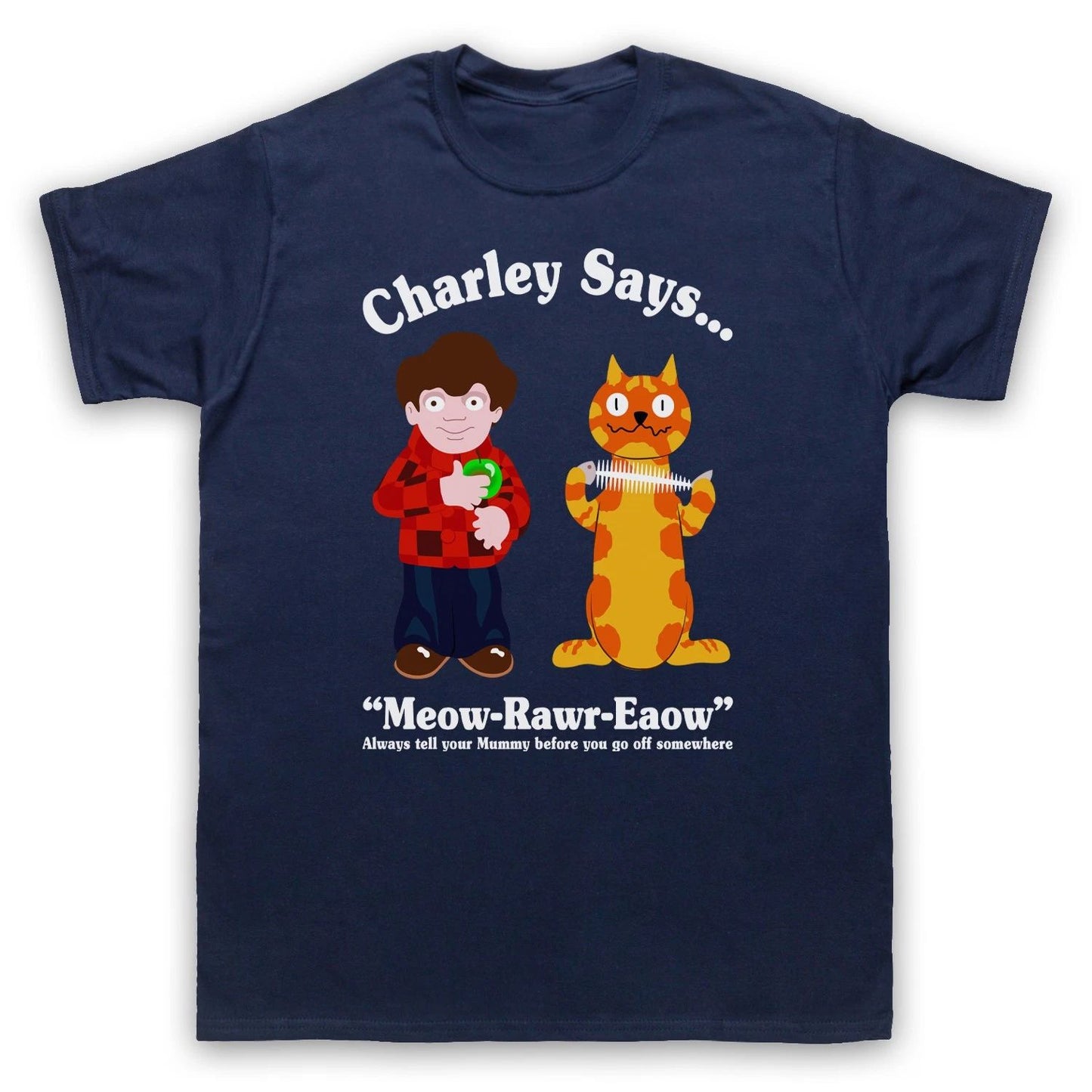 Charley Says 70s Retro Public Safety Cartoon Adults T-Shirt All Sizes & Cols